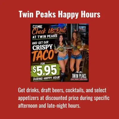 Twin Peaks Happy Hour Deals